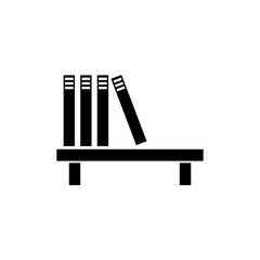 Book Shelf Icon, vector flat trendy style illustration for web and app..eps
