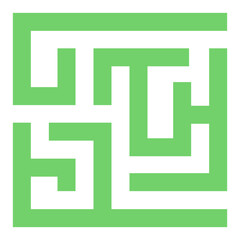 Obraz premium Simple Maze Geometric