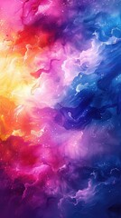 Abstract colorful water color for background, smoke fog clouds color abstract background texture illustration
