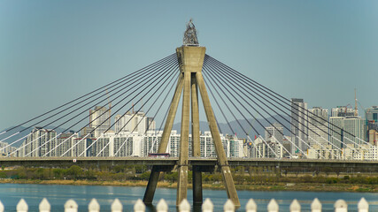 Olympic Bridge on the Han River in Seoul