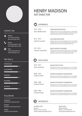 Corporate semple modern Cv Design