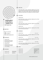 Corporate semple modern Cv Design