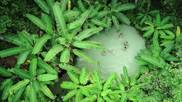 Fervedouro do Ceiça, spring that welcomes tourists to bathe in the Jalapão Region - Mateiros, Tocantins, Brazil 