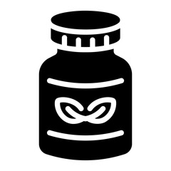 herbal pills Solid icon
