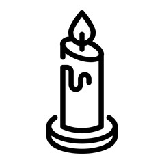 candle Line Icon