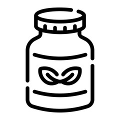 herbal pills Line Icon
