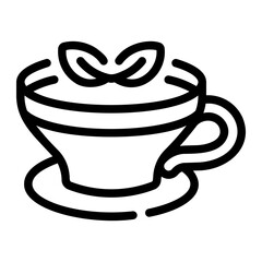 herbal tea Line Icon