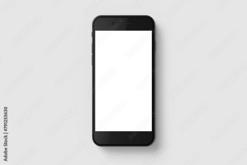 Poster premium modern smartphone handphone mobile device touchscreen display screen phone se realistic mock