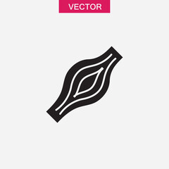 Human muscle icon, vector flat black trendy style illustration on white background..eps