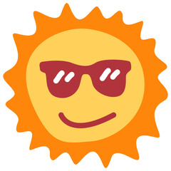 Sun Sunglasses Flat Icon