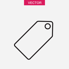 Tag line icon, vector flat trendy style illustration for web and app..eps