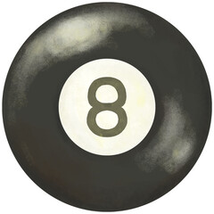 ビリヤードボール 8番