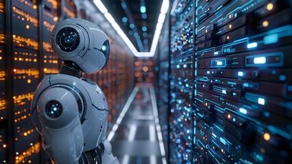 Supervising a Supercomputer for Large-Scale Artificial Intelligence Data Traffic: The Role of a Robot. Concept Artificial Intelligence, Supercomputers, Data Traffic, Robotics, Supervision