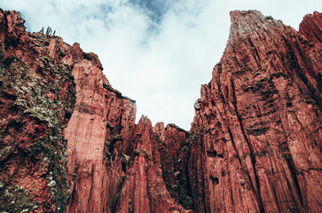 rocky landscape with sky view, Valley of the moon