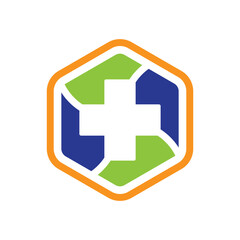 Obraz premium hospital and health clinic logo design