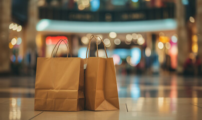 shopping bag in shop mall