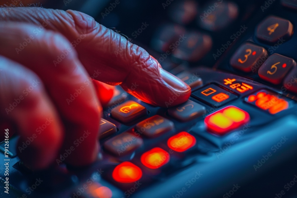 Aufkleber World Password Day Concept: Secure Password Entry on Keypad by Unidentified Person