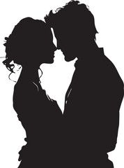 silhouette of a couple
