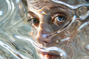 Distorted visuals through a glass object