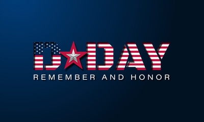 D-Day Normandy Landings June 06 Background Vector illustration