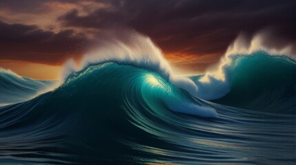 background with ocean wave wallpaper