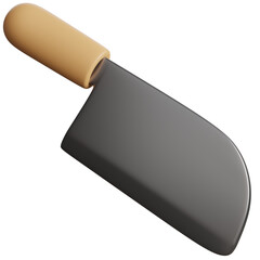 3d render of steels knife for food tools.