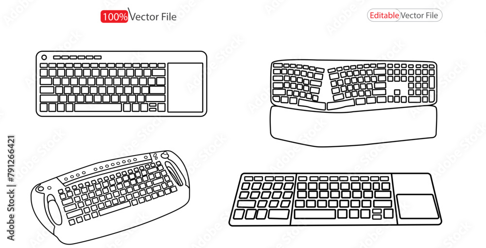 Fototapete smartphone keyboard in light and dark mode. keypad alphabet buttons in modern flat style. screen sma