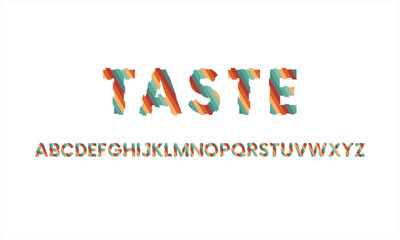 Abstract Fashion font alphabet. Minimal modern urban fonts for logo, brand etc. vector illustration