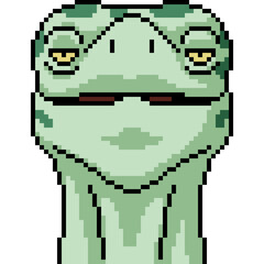 pixel art of turtle head front - 791268448
