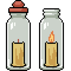 pixel art of scented candle bottle - 791268487