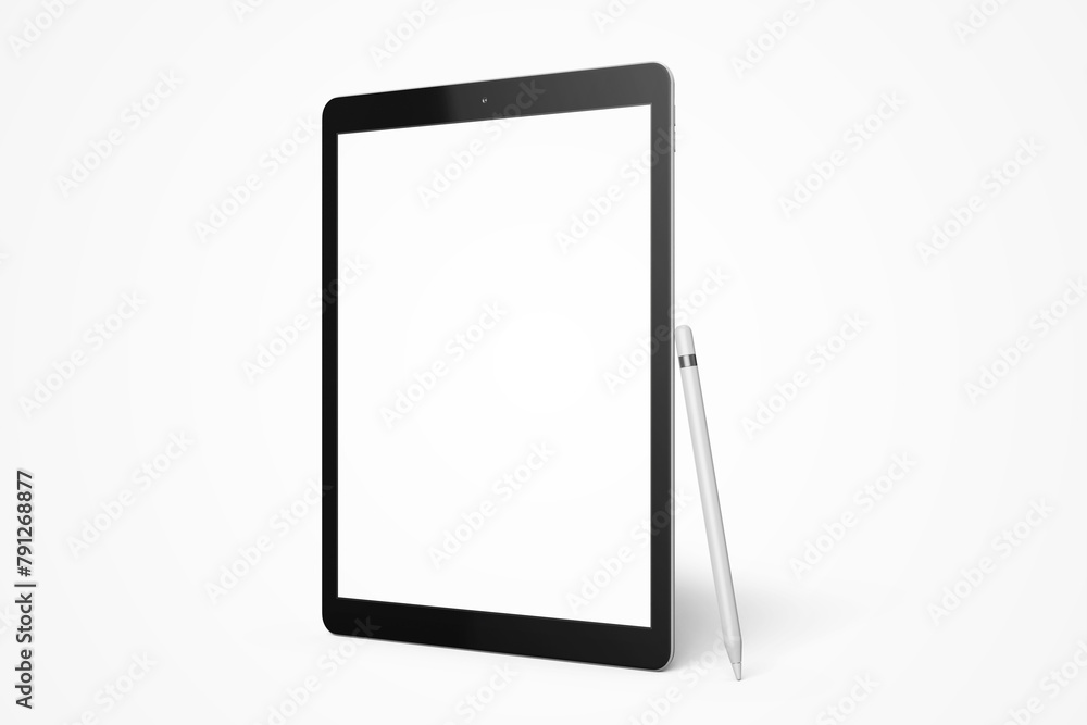 Aufkleber minimal modern blank 12.9 inch screen display tablet pro responsive mobile device with digital penci