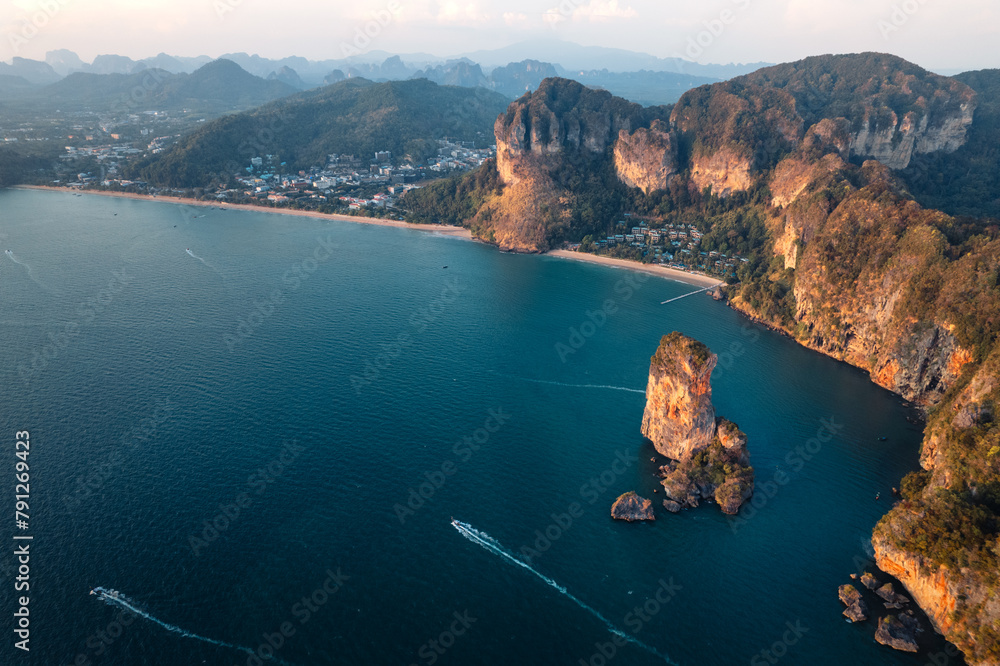 Canvas Prints Seascape and rocky mountains at Railay Krabi