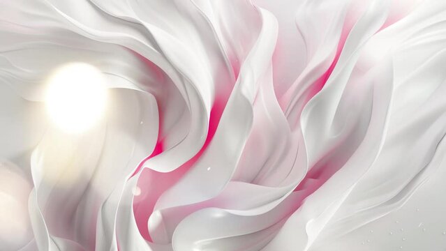 pink and white wavy background. beautiful design for a wedding card template. seamless looping overlay 4k virtual video animation background