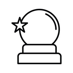 Magic Ball icon vector template design flat and simple