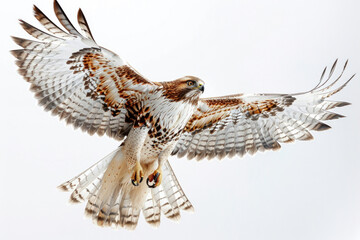 A hawk swooping down to catch its prey - obrazy, fototapety, plakaty