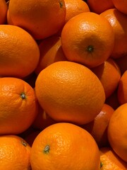 oranges in the market, fresh fruit