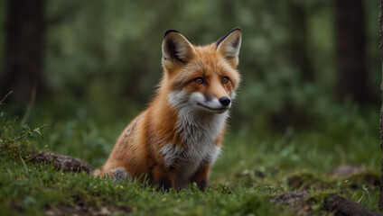 Naklejka na ściany i meble red fox 