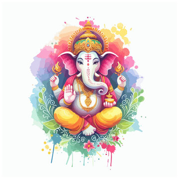 Lord Ganesh vector illustration 