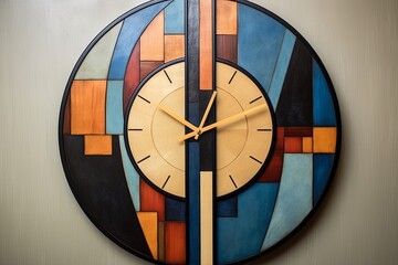 Cubism Collection: Oversized Geometric Wall Clocks for Modern Home Galleries