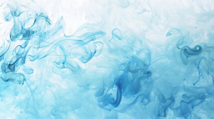 Blue and white liquid mix close-up