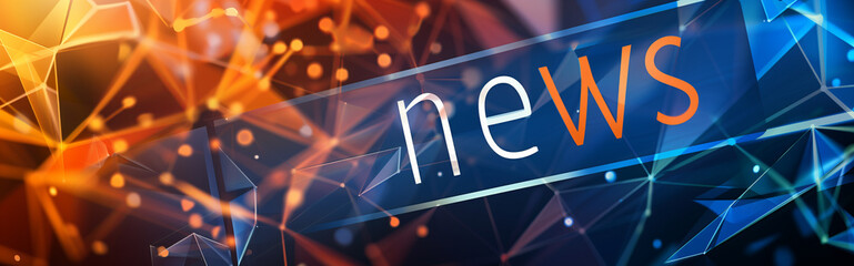 Banner for news feeds and headlines for TV or Internet needs