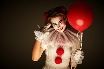 wily clown girl