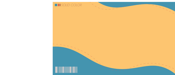 Close up yellow and blue background with an orange line suitable for abstract designs, backgrounds, or vibrant graphic creations.