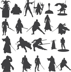 Print Star Wars Characters Silhouette; Elements EPS; Star Wars EPS Bundle; Star Wars Characters Clipart; Star Wars  ;  Star Wars Vector;