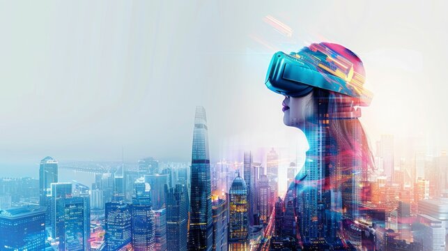 Architect designs buildings, shaping skylines and communities with creativity and innovation with virtual reality sunglass