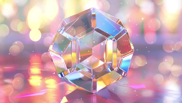 realistic render of a truncated icosahedron shape. seamless looping overlay 4k virtual video animation background