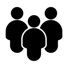 People flat style icon vector. Team work symbol. Group of humans sign For your web site design, logo, app, UI. illustration