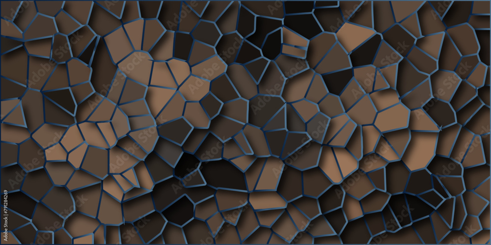 Poster abstract colorful background with polygon or vector frame. texture of geometric shapes with shadows 