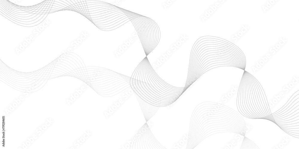 Poster abstract wave blend lines on transparent background. design for banner, wallpaper, background and ma