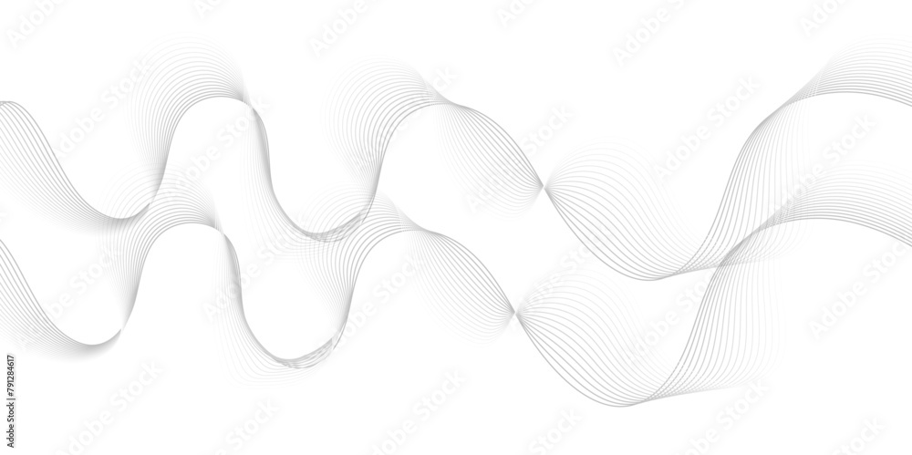 Poster abstract wave blend lines on transparent background. design for banner, wallpaper, background and ma